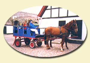 Hestevogn trukket af to Frederiksborgheste